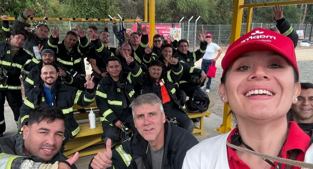 Celebramos las primeras competiciones de defensa contra incendios en Chile