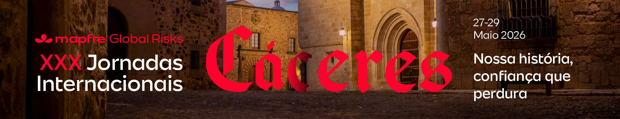 logo, eslogan e imagen de las xxx jornadas internacionales mapfre global risks