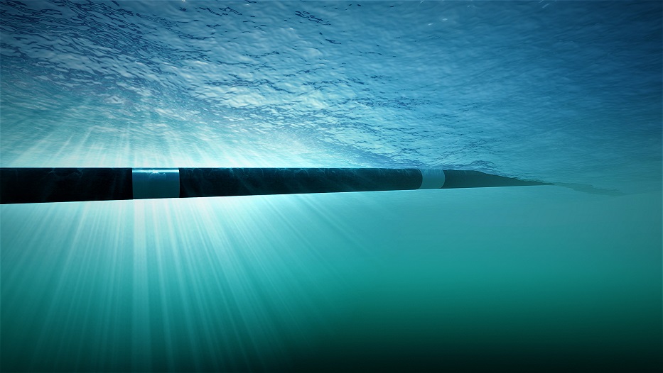 Construction of an underwater gas pipeline
